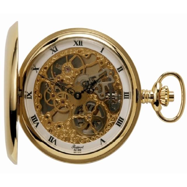 Rapport ラポート PW90 DOUBLE HUNTER ダブルハンター 懐中時計 ポケットウォッチ  機械式手巻き ゴールド【正規】 | RAPPORT