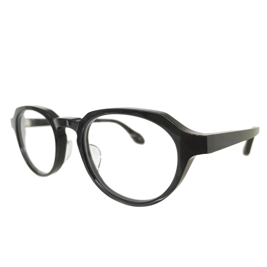 杉本 圭 スギモトケイ メガネ セルフレーム 福井産 クラウンパントタイプ KS-102 Col.01（ブラック） | 