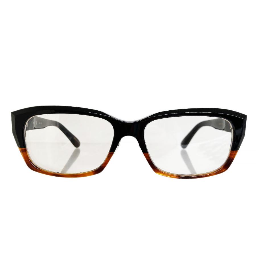 杉本圭 スギモトケイ KS-115 Col.3 ブラック/ハバナ メガネフレーム ウェリントンタイプ 正規取扱店 | 杉本圭 | 01