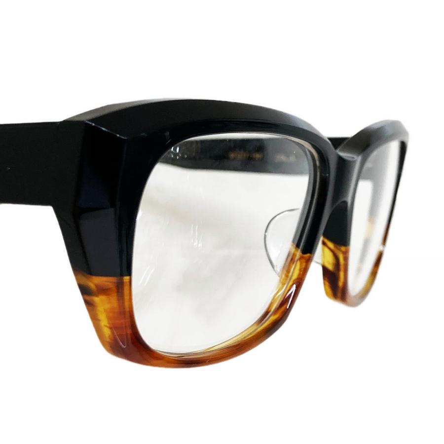 杉本圭 スギモトケイ KS-115 Col.3 ブラック/ハバナ メガネフレーム ウェリントンタイプ 正規取扱店 | 杉本圭 | 04