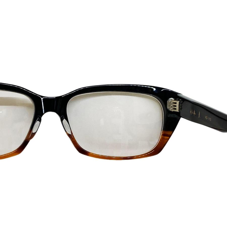 杉本圭 スギモトケイ KS-115 Col.3 ブラック/ハバナ メガネフレーム ウェリントンタイプ 正規取扱店 | 杉本圭 | 05