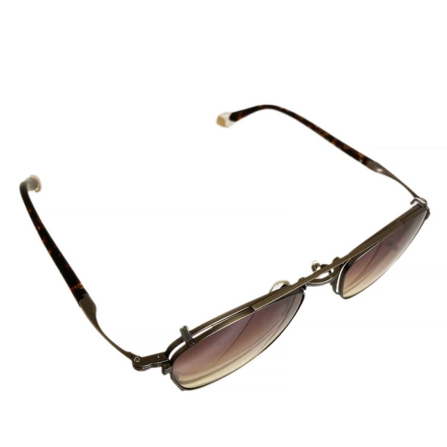 杉本圭 スギモトケイ KS-129 Col.3 アンティークゴールド メガネ クリップオン サングラス ウェリントンタイプ 正規販売店 | 杉本圭 | 03