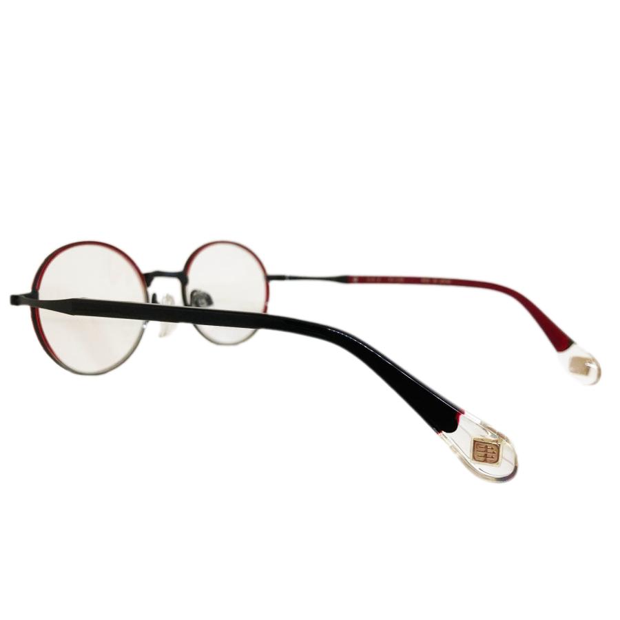 杉本圭 スギモトケイ KS-124 Col.5 マットブラック/レッド メガネ ウィンザーリム オーバルタイプ 正規販売店 | 杉本圭 | 02