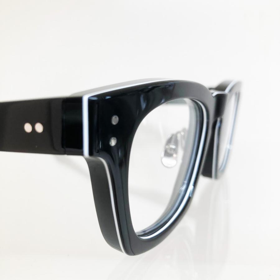 杉本圭 スギモトケイ KS-158 Col.28 ブラック2(白ライン) メガネ