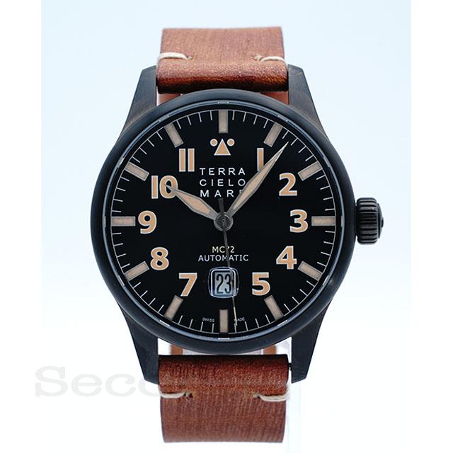 【特価】TERRA CIELO MARE テッラチエロマーレ AVIATORE MarkII PVD アヴィアトーレ マーク2 PVD TC7103PVD3PA 自動巻 2年保証付 | TERRA CIELO MARE
