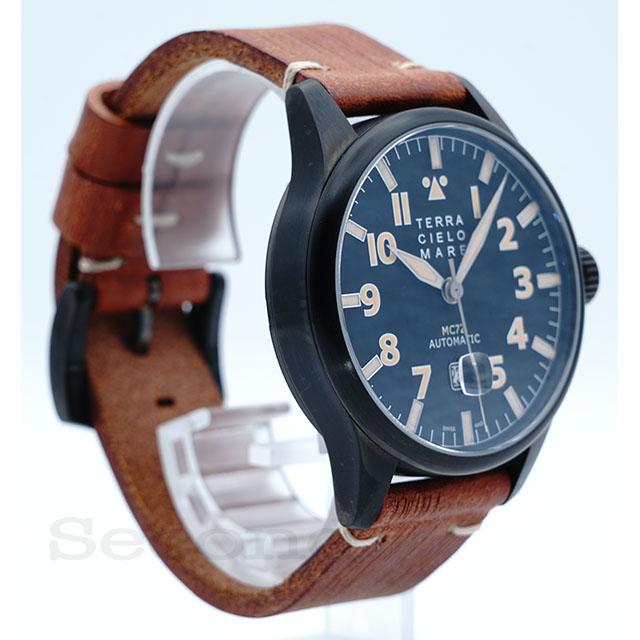 【特価】TERRA CIELO MARE テッラチエロマーレ AVIATORE MarkII PVD アヴィアトーレ マーク2 PVD TC7103PVD3PA 自動巻 2年保証付 | TERRA CIELO MARE | 01