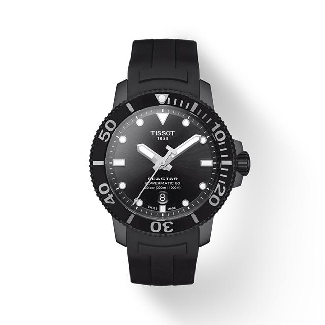 TISSOT ティソ T1204073705100 シースター 1000 自動巻き ブラック 