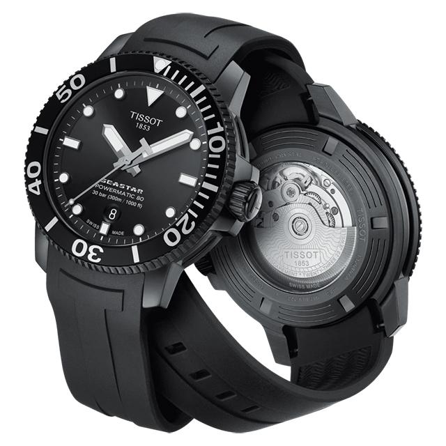 TISSOT ティソ T1204073705100 シースター 1000 自動巻き ブラック 