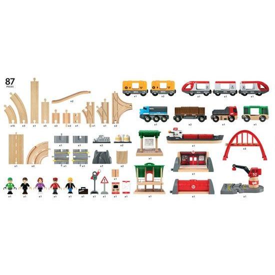 BRIO ブリオ  レール＆ロードデラックスセット レール＆ロードデラックスセット | BRIO - 【公式】 木のおもちゃ