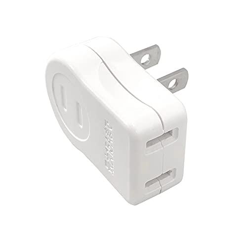 F-FACTORY L字型プラグ コンセント 横向き用 1個口 場所を取る F-FACTORY L字型プラグ コンセント 横向き用 1個口 場所を取る