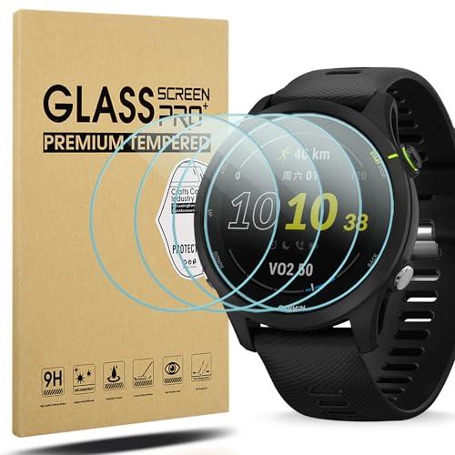 4枚セット Suoman for Garmin Forerunner 255/255 保護フィルム 9H硬度 