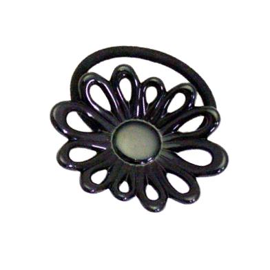 Made in France ゴムポニー フラワー透かしフランス製 |  | 02