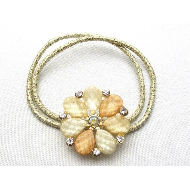 送料無料 コンチョ７弁花カットパーツ＆ストーン |  | 03