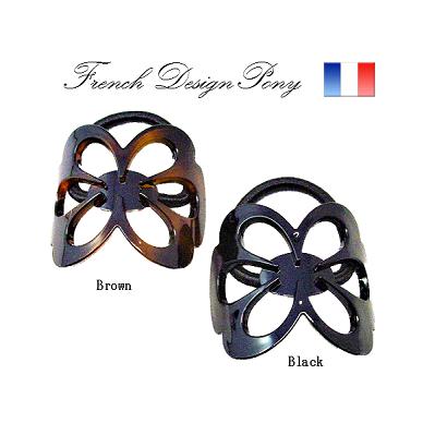 French Design ゴムポニー 花透かし デザインポニー | 