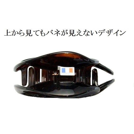 再入荷】フランス製 バンスクリップ ウェーブハート（9.0cm）【宅配