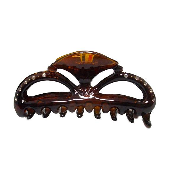 フランス製 バンスクリップ スワロフスキークリスタル 青海波型ザイン (11.5cm) 【宅配便のみ】 |  | 05