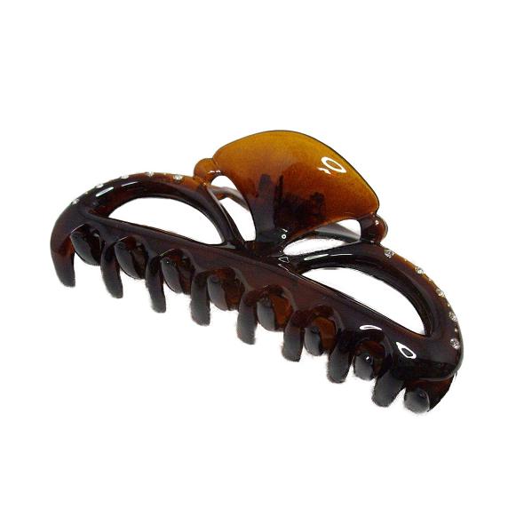 フランス製 バンスクリップ スワロフスキークリスタル 青海波型ザイン (11.5cm) 【宅配便のみ】 |  | 07