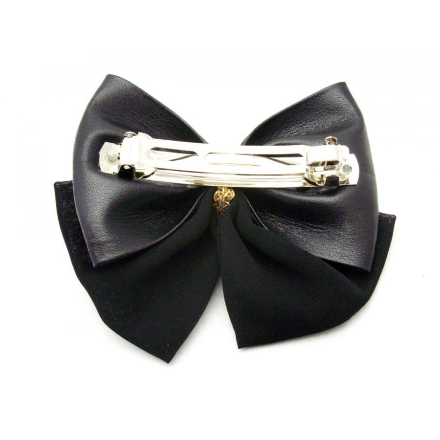 デザインリボンバレッタ 合皮＆ジョーゼット |  | 05