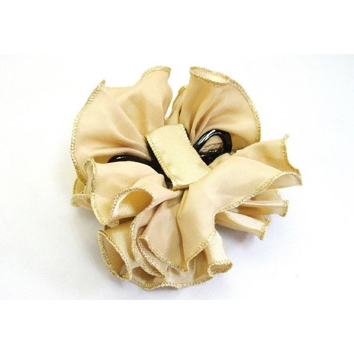 バンスクリップ 布 Fabric バンス シュシュ サテン 【宅配便のみ