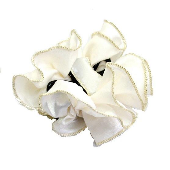 バンスクリップ 布 Fabric バンス シュシュ サテン 【宅配便のみ