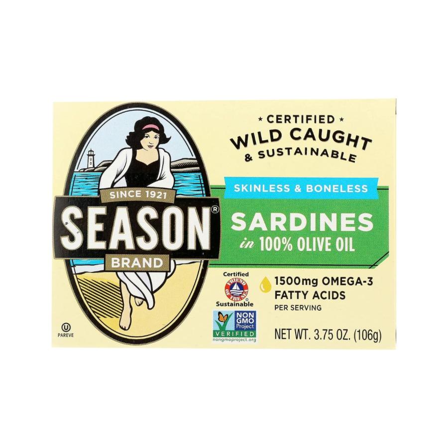 コストコ【SEASON BRAND】オイルサーディン いわし油漬 106g×3缶 | コストコ | 01