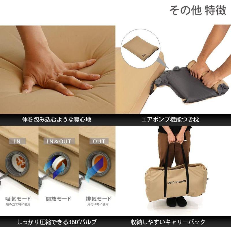 DOD(ディーオーディー) ソトネノキワミM キャンプマット 極上の寝心地厚さ10cm CM2-650-TN ディーオーディー ソトネノキワミM キャンプマット 極上の寝心地厚さ10cm CM2 TN