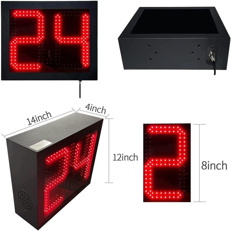 限定素材を使用 YZ カスタムタイム 14/24秒ショットクロック バスケットボールコート ポータブルショットクロックタイマー バスケットボールゴール コン 【UOI1863922777】(65471円)