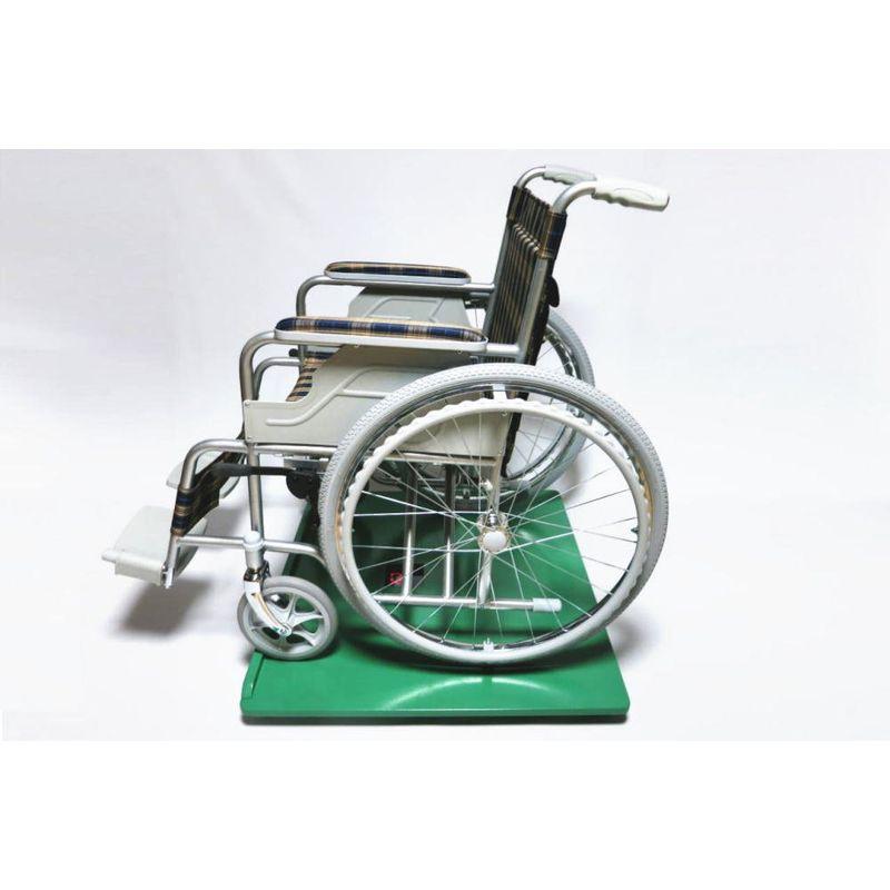 アシストはままつ 車椅子用体重計 グリーン 車椅子で測る君 HMT-02G 車椅子用体重計 グリーン 車椅子で測る君 HMT 02G