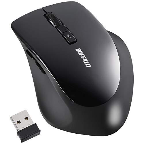 バッファロー マウス 無線 ワイヤレス 静音 5ボタン 戻る/進むボタン搭載dpi切替 BlueLED ブラック BSMBW325BK