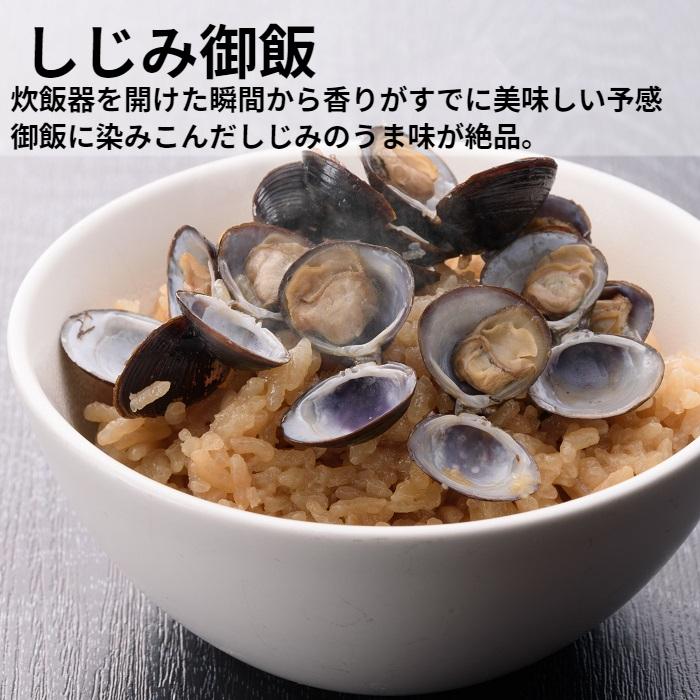 冷凍 しじみ 送料無料 砂抜き済み 特大粒 2Lサイズ 2700g（900ｇ×３）味噌汁 漁師直送 島根県 宍道湖産 大和しじみ ギフト オルニチン 亜鉛 レシピ付き｜e-shijimi｜14