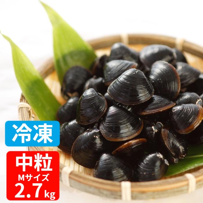 冷凍 しじみ 中粒 Mサイズ 2.7kg(900g×3) 送料無料 砂抜き 冷凍 しじみ 中粒 Mサイズ 2.7kg(900g×3) 送料無料 砂抜き