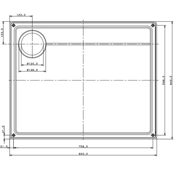 カクダイ（KAKUDAI） 【426-421-RW】※ 洗濯機用防水パン／／ホワイト
