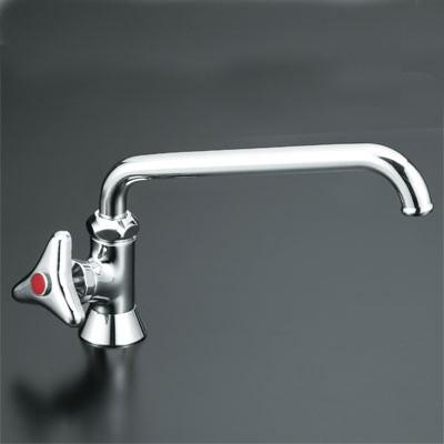 KVK K16NDVLR24 立形自在水栓 左ハンドル 240mmパイプ付 蛇口