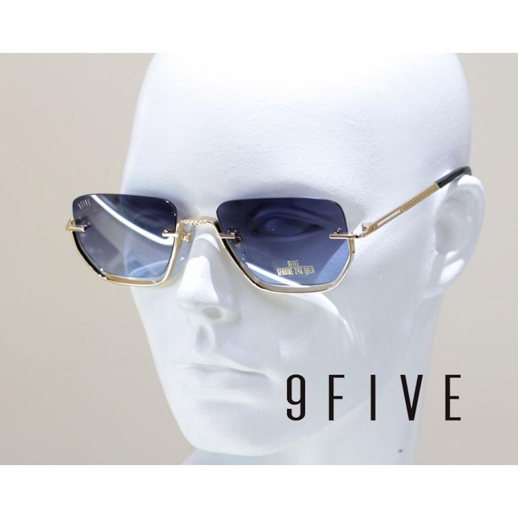 9five ナインファイブ サングラス VILLA Black & 24k Gold Midnight