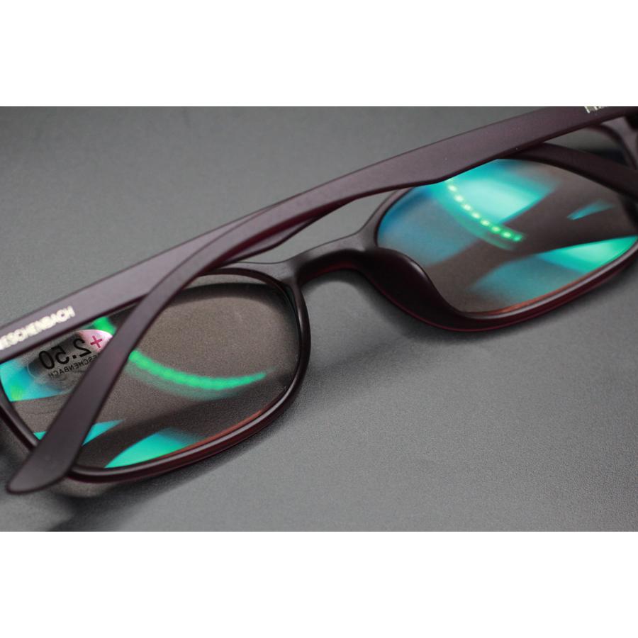 いつでも送料無料 エアーPC2 パソコン用老眼鏡 ブルーライトカット 紫外線カットのオシャレなリーディンググラス エッシェンバッハ社製 マットブラック  送料無料