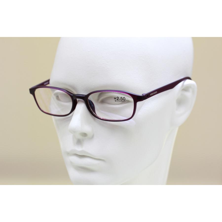 エアーPC2 パソコン用老眼鏡 ブルーライトカット＆紫外線カットのオシャレなリーディンググラス エッシェンバッハ社製 マットパープル 送料無料｜e-shop-seikodo｜05
