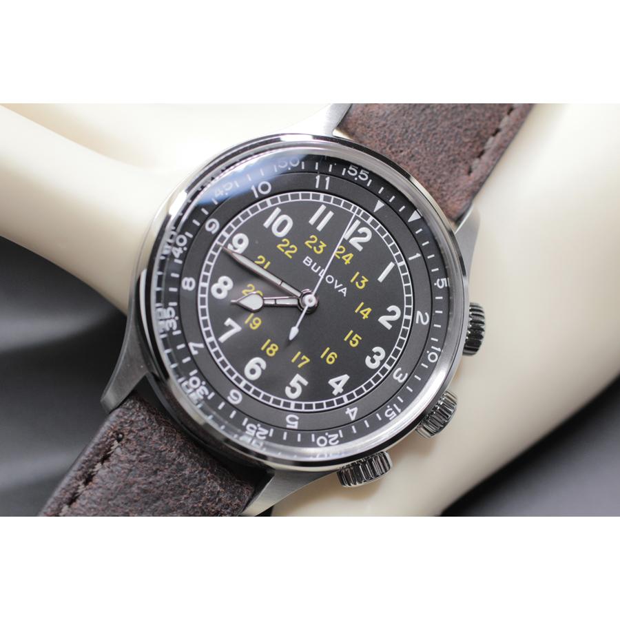 ブローバ BULOVA 腕時計 自動巻き ミリタリー Military 96A245 国内 