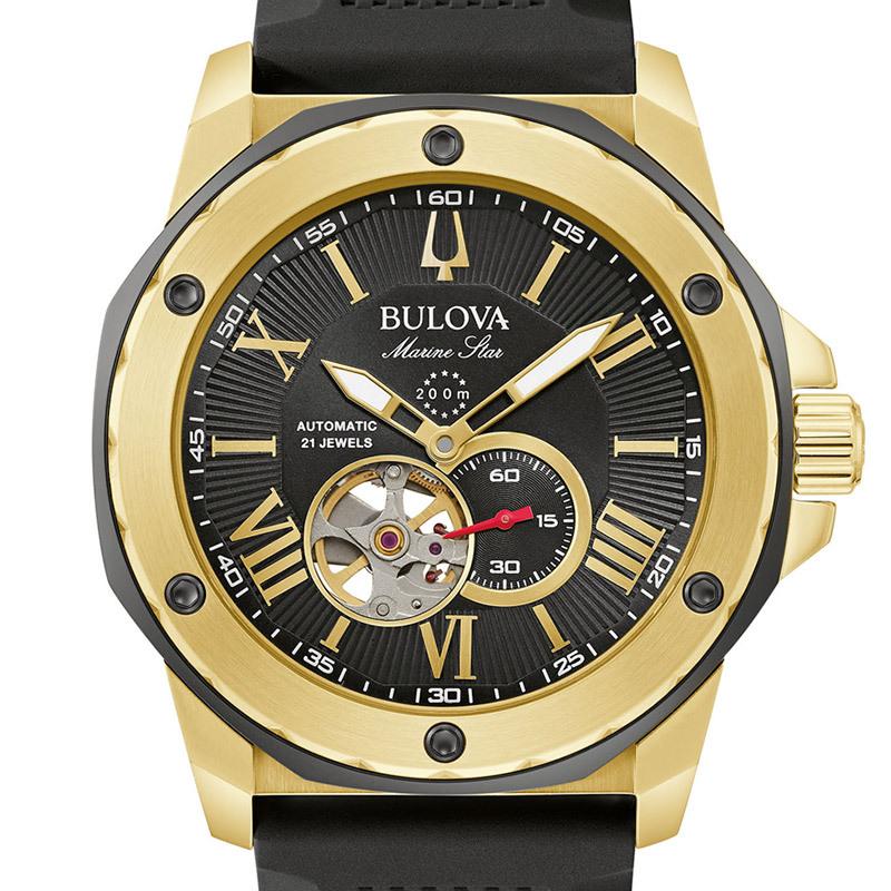 BULOVA（ブローバ） 腕時計 メンズ 自動巻き マリンスター イエロー