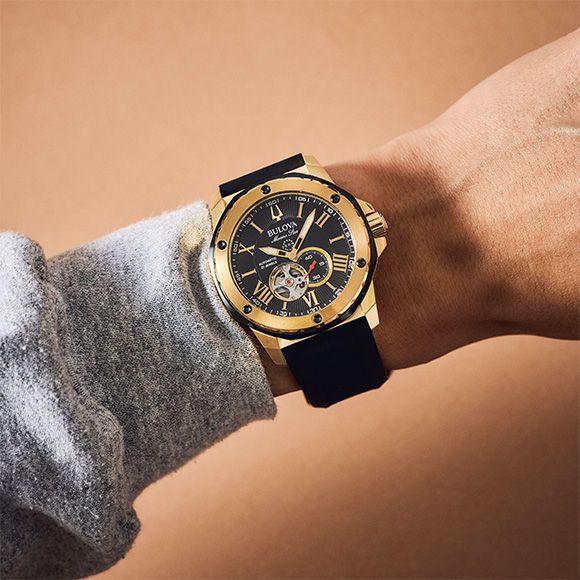 BULOVA（ブローバ） 腕時計 メンズ 自動巻き マリンスター イエロー