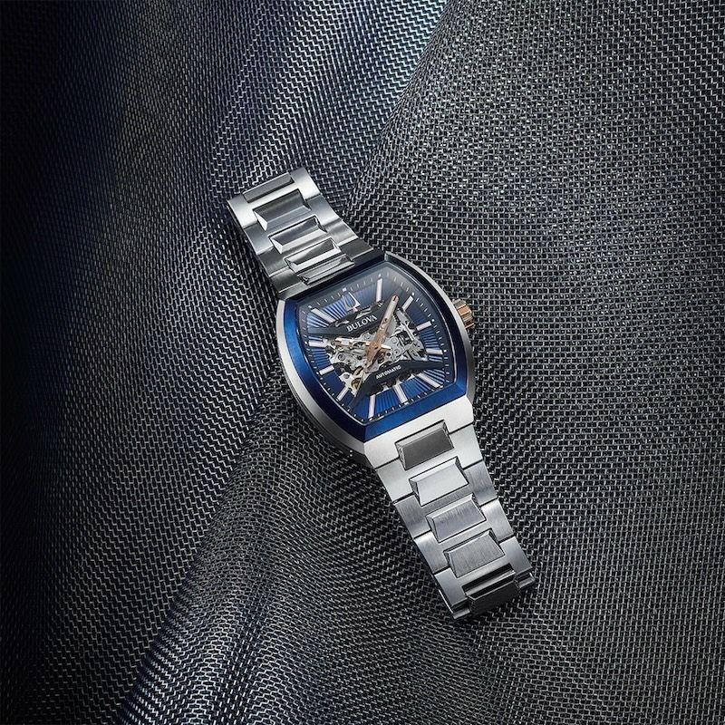 ブローバ BULOVA 腕時計 メンズ 自動巻き クラシック マキナ スケルトンダイヤル 98A319 国内正規品 メーカー3年間保証の画像
