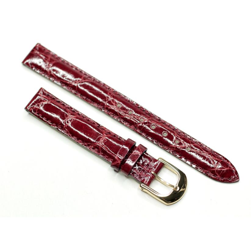 SEIKO（セイコー） 天然ワニ革 時計バンド ノイエ専用 12ミリ ボルドー