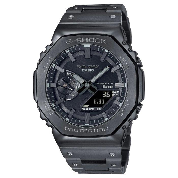 カシオ Gショック G-SHOCK フルメタル ブラック 電波 ソーラー GM 