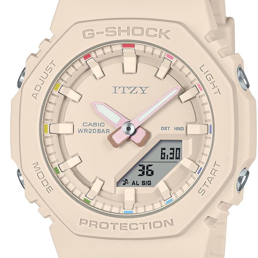 カシオ Gショック G-SHOCK ITZY コラボレーションモデル 限定 小型、薄型化を追求したGMA-P2100シリーズ デジ・アナモデル GMA-P2100IT-4AJR 国内正規品｜e-shop-seikodo｜03