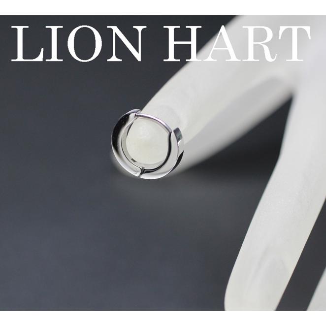 ライオンハート LION HEART ピアス 片耳用 ステンレス シングルフープピアス キャッチ「LH」刻印入り LHMP006NS 正規品
