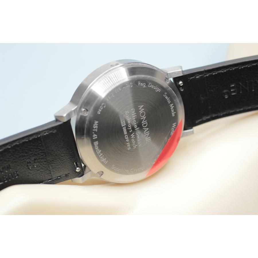 モンディーン MONDAINE 腕時計 Stop2Go ストップ・トゥ・ゴー ホワイト文字盤 41mmサイズ リューズレスケース バックライト機能 MST.4101B.LBV.2SE 正規品｜e-shop-seikodo｜05