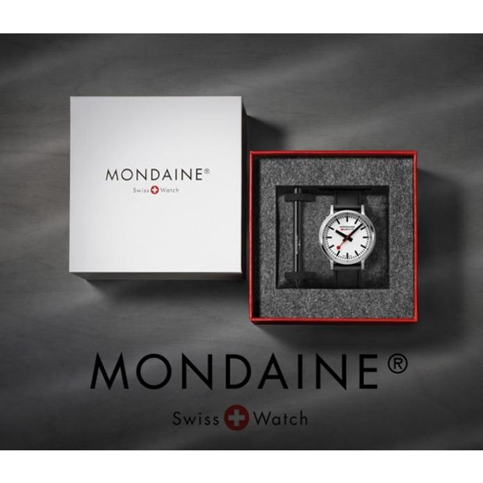モンディーン MONDAINE 腕時計 Stop2Go ストップ・トゥ・ゴー ホワイト文字盤 41mmサイズ リューズレスケース バックライト機能 MST.4101B.LBV.2SE 正規品｜e-shop-seikodo｜09