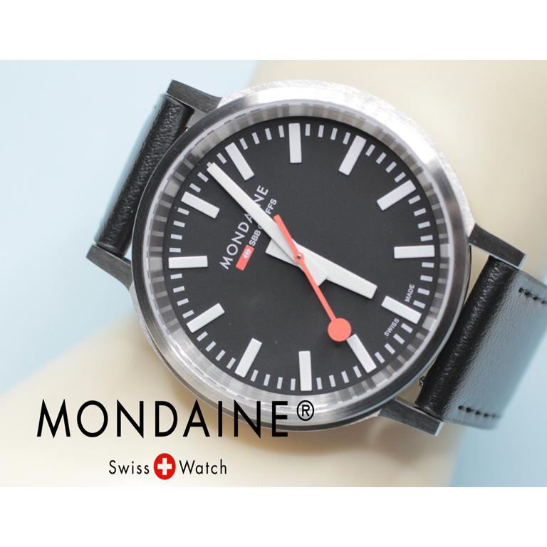 モンディーン MONDAINE 腕時計 Stop2Go ストップ・トゥ・ゴー ブラック 
