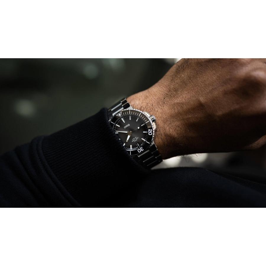 オリス ORIS 腕時計 アクイス デイト キャリバー400 自動巻き 5日間パワーリザーブ 高耐磁性 10年保証 41.5ミリ ブラック 01 400 7769 4135-07 8 22 09PEB｜e-shop-seikodo｜07
