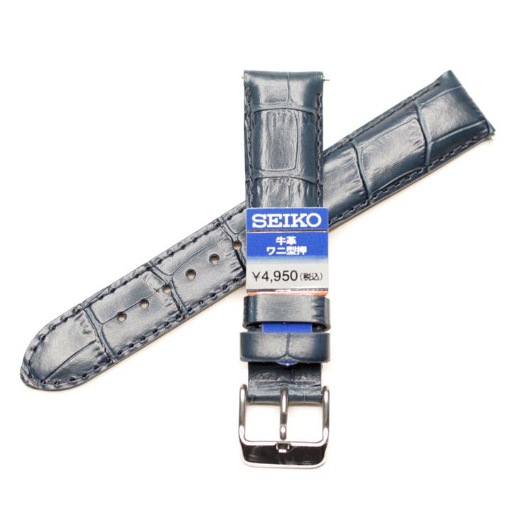 SEIKO（セイコー） 純正 時計バンド カーフ ワニ革 タケフ 型押し