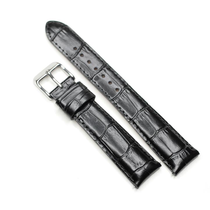 SEIKO（セイコー） 純正 時計バンド カーフ ワニ型押し ブラック 19